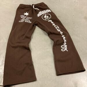 Brown graphic Flared Sweatpants 27x28